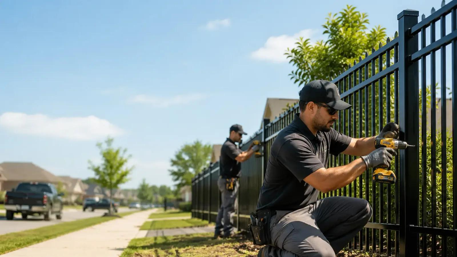 Metal Fence Installation in Moulton, TX